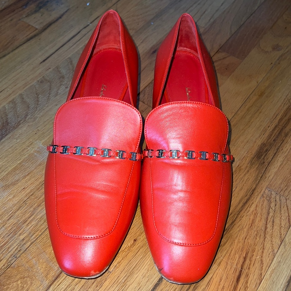 Salvatore Ferragamo Red Women’s Loafers